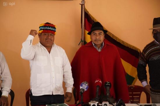 Jaime Vargas y Leonidas Iza ratifican que no serán candidatos en las elecciones del 2021