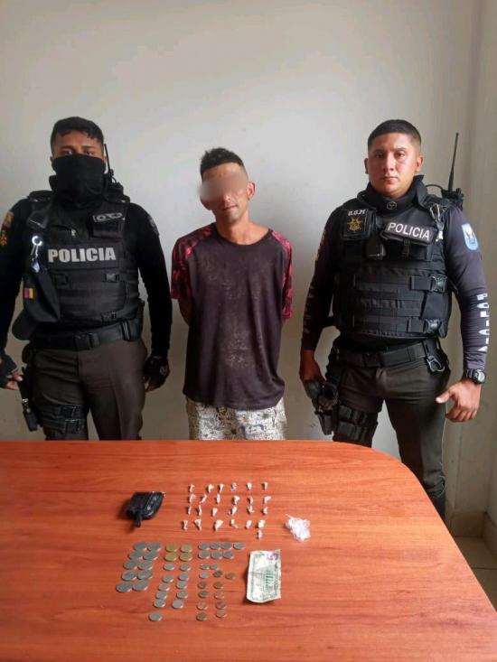 En Jipijapa capturan a un hombre con 26 fundas de heroína