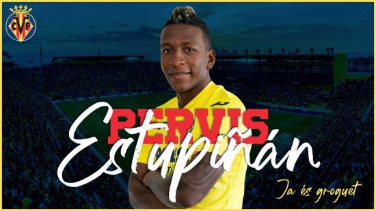 El Villarreal ficha al ecuatoriano Pervis Estupiñán por siete temporadas