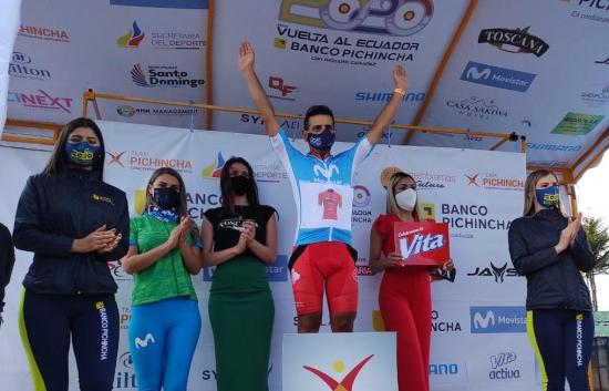 El ecuatoriano Burbano gana la cuarta etapa de la Vuelta a Ecuador