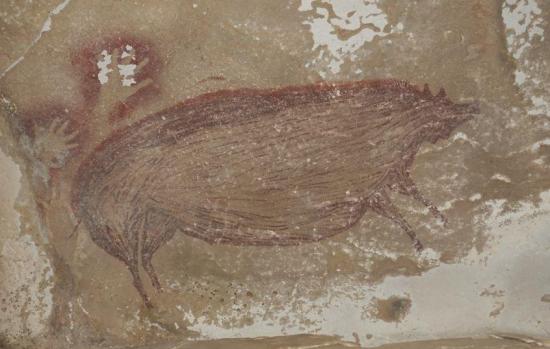 Descubierta en Indonesia una pintura rupestre de hace 45.000 años