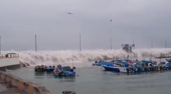 Oleaje en la zona costera del Ecuador se mantendrá hasta el 18 de enero