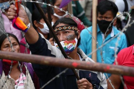 Quito se refuerza para la marcha indígena que pide el recuento de votos
