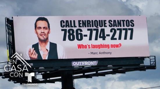 Marc Anthony devuelve broma molesta por Facetime con cartel en autopista